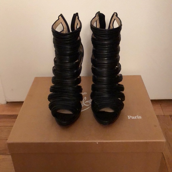 Louboutin cage stilettos black - Picture 2 of 6